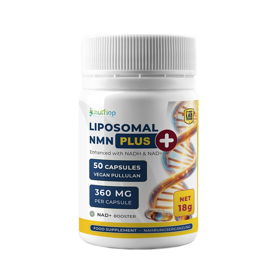 Nutriop® Max Strength Liposomal NMN PLUS+: Advanced Absorption NAD+ Complex (50 Capsules)