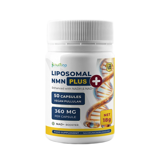 Nutriop® Max Strength Liposomal NMN PLUS+: Advanced Absorption NAD+ Complex (50 Capsules)