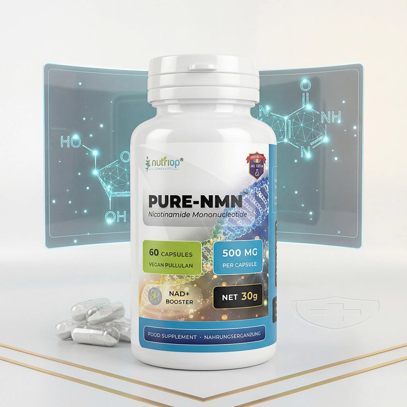 Nutriop® Pure-NMN 500mg - Advanced NAD+ Precursor (60 Capsules)