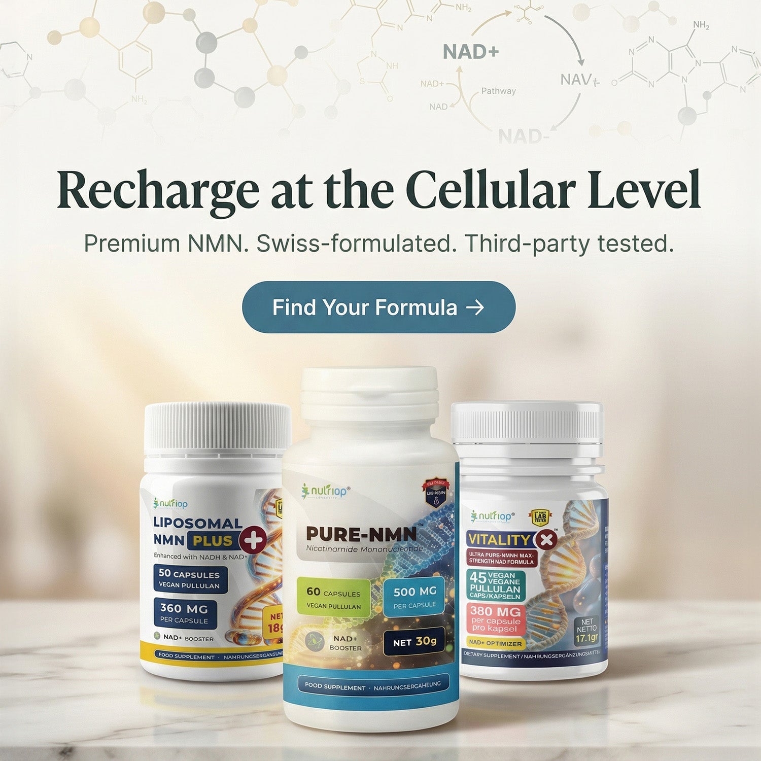 NMN Collection | NAD+ Precursor Supplements