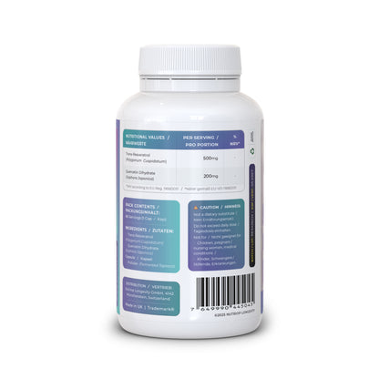 Bio-Enhanced Nutriop Longevity® Resveratrol with Pure Quercetin - 700mg Capsules (x60)