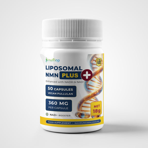 Nutriop® Max Strength Liposomal NMN PLUS+: Advanced Absorption NAD+ Complex (50 Capsules)
