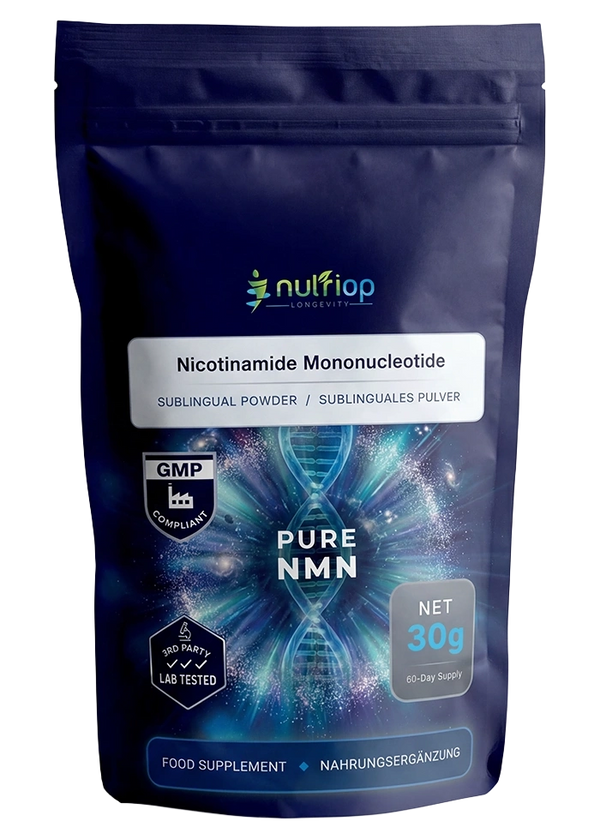 Nutriop® Pure NMN Sublingual Powder - Direct NAD+ Precursor (30g)